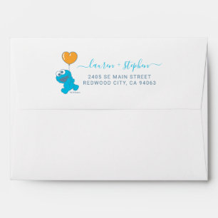 Sesame Street   Cookie Monster Baby Shower Envelope