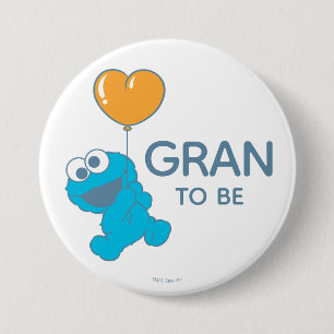 Sesame Street   Cookie Monster Baby Shower Grandma Button