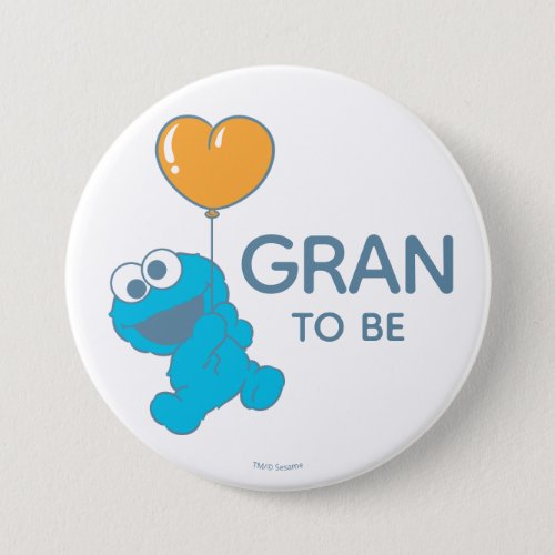 Sesame Street  Cookie Monster Baby Shower Grandma Button