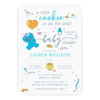 Sesame Street | Cookie Monster Baby Shower Invitation