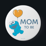Sesame Street | Cookie Monster Baby Shower Mom Button<br><div class="desc">Celebrate your Baby Shower with these sweet Cookie Monster Buttons brought to you by Sesame Street. Personalize by adding your name. ©2023 Sesame Workshop. www.sesamestreet.org</div>