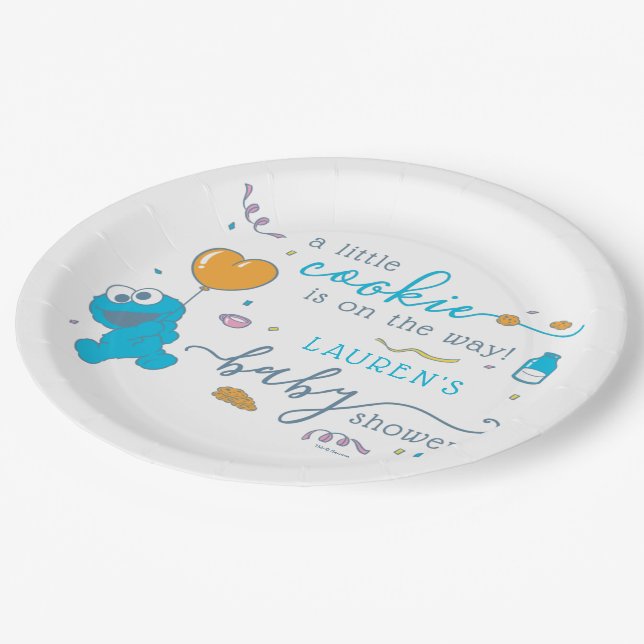 Sesame Street | Cookie Monster Baby Shower Paper Plates