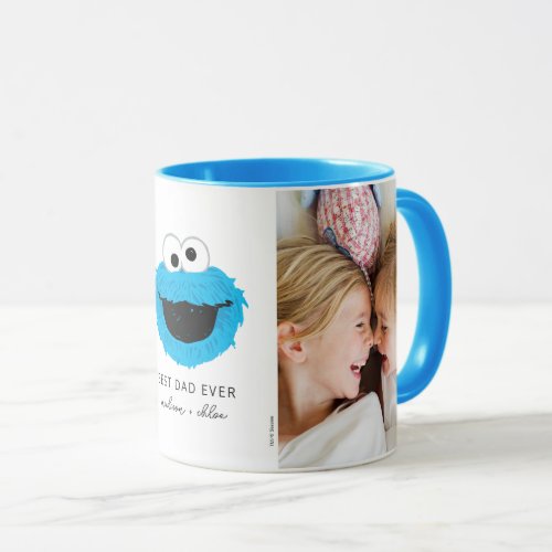 Sesame Street Cookie Monster  Best Dad Photo Mug