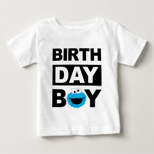 Sesame Street  Cookie Monster _ Birthday Boy Baby Baby T_Shirt