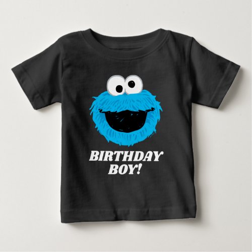 Sesame Street  Cookie Monster _ Birthday Boy Baby T_Shirt