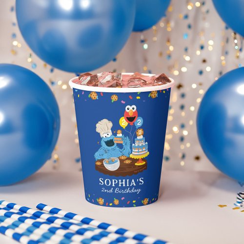 Sesame Street  Cookie Monster Birthday Cake Paper Cups