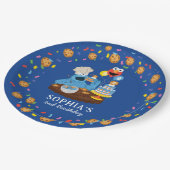 Sesame Street | Cookie Monster Birthday Cake Paper Plates (Angled)