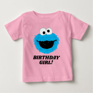 Sesame Street Cookie Monster - Birthday Girl Baby T-Shirt