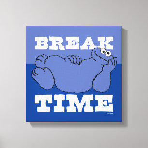 Sesame Street Cookie Monster Break Time Canvas Print