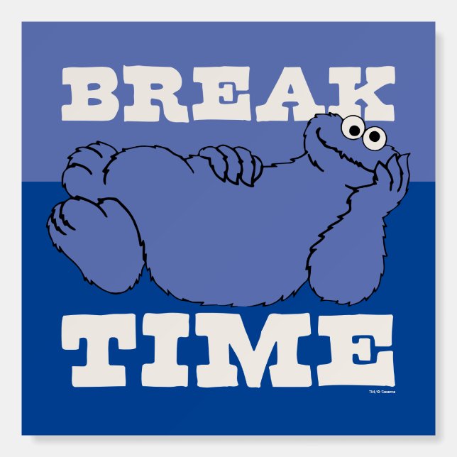 Sesame Street | Cookie Monster Break Time Foam Board (Front)