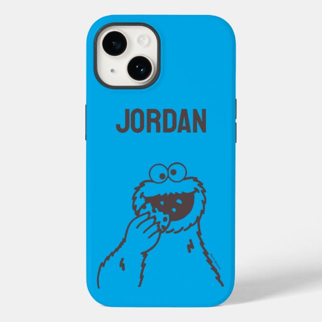 Sesame Street | Cookie Monster Bright | Add Name Case-Mate iPhone Case (Back)
