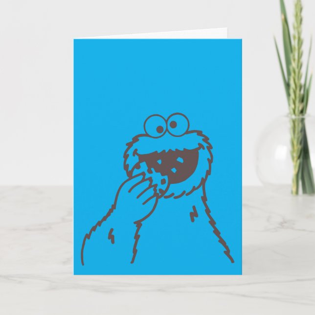 Sesame Street | Cookie Monster Bright Card (Front)