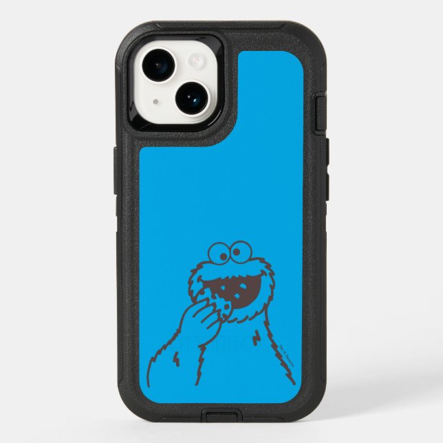Sesame Street | Cookie Monster Bright Otterbox iPhone Case (Back)