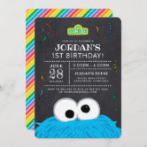 Cookie Monster Sesame street Birthday Party Ideas, Photo 3 of 28