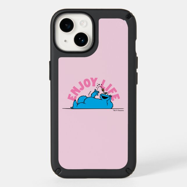 Sesame Street | Cookie Monster Enjoy Life Speck iPhone Case (Front)