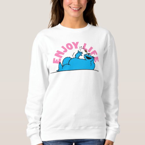 Sesame Street  Cookie Monster Enjoy Life Sweatshirt