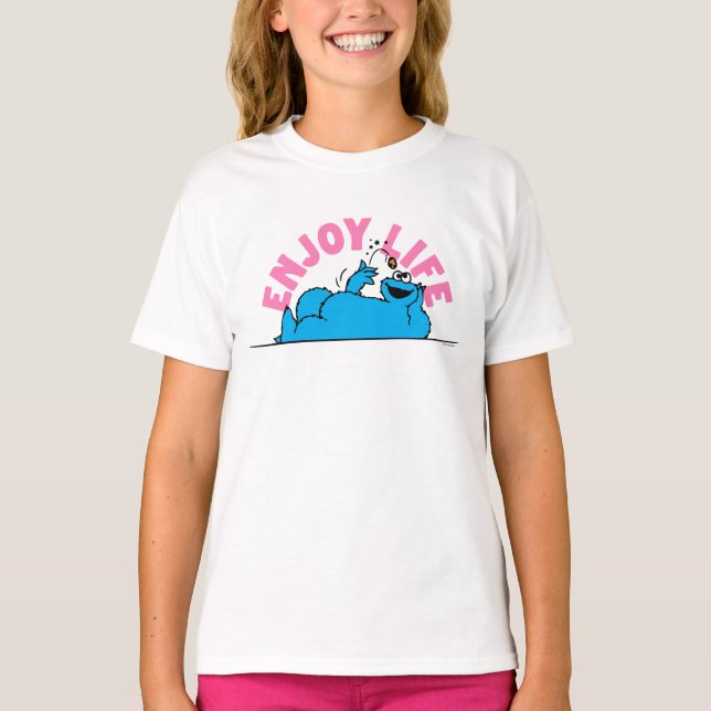 Sesame Street | Cookie Monster Enjoy Life T-Shirt (Front)