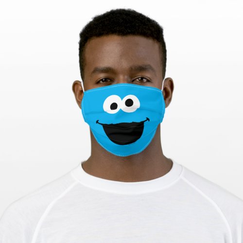 Sesame Street Cookie Monster Face Adult Cloth Face Mask