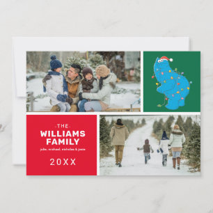 Sesame Street Cookie Monster Family Photo Holiday Card