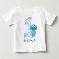 cookie monster first birthday shirt