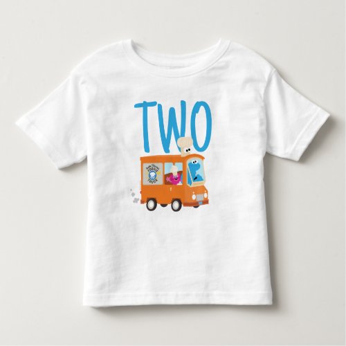 Sesame Street  Cookie Monster Food Truck Birthday Toddler T_shirt