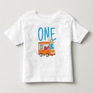 Sesame Street | Cookie Monster Food Truck Birthday Toddler T-shirt