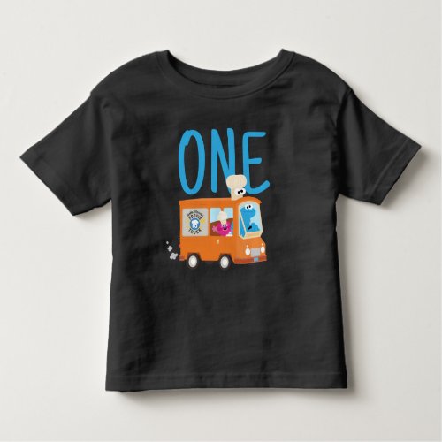 Sesame Street  Cookie Monster Food Truck Birthday Toddler T_shirt