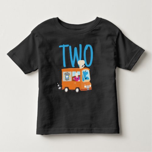 Sesame Street  Cookie Monster Food Truck Birthday Toddler T_shirt