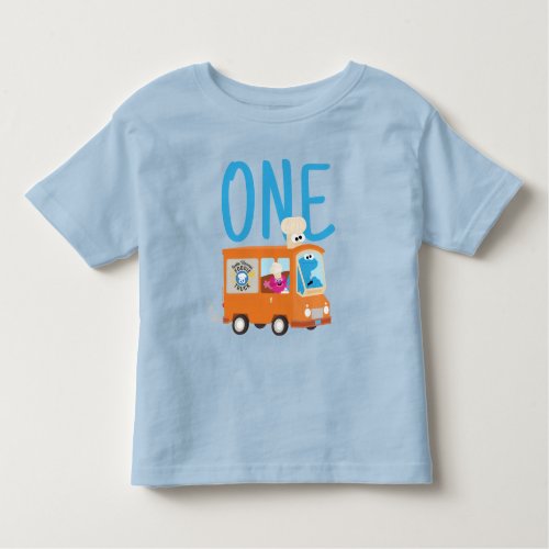 Sesame Street  Cookie Monster Food Truck Birthday Toddler T_shirt