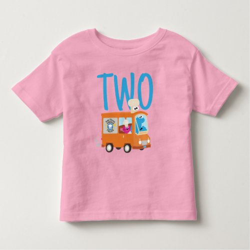 Sesame Street  Cookie Monster Food Truck Birthday Toddler T_shirt