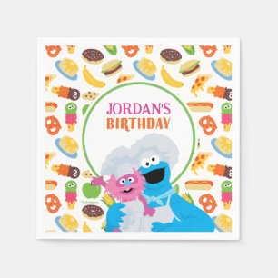 Sesame Street Cookie Monster Foodie Truck Napkins