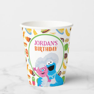 Sesame Street Cookie Monster Foodie Truck Paper Cups