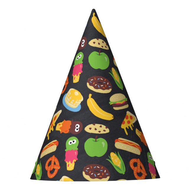 Sesame Street Cookie Monster Foodie Truck Party Hat (Front)