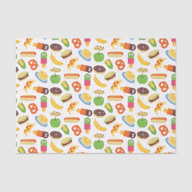 Sesame Street Cookie Monster Foodie Truck Tissue Paper (Front)