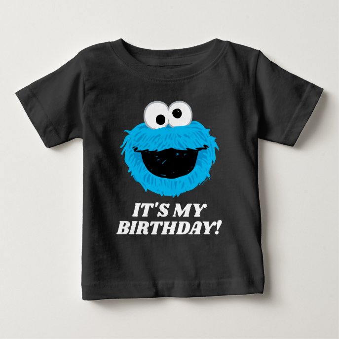 Sesame Street | Cookie Monster - It&#39;s My Birthday Baby T-Shirt