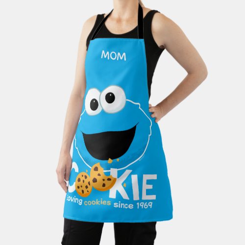 Sesame Street  Cookie Monster Loving Cookies Apron