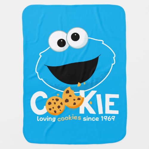 Sesame Street  Cookie Monster Loving Cookies Baby Blanket