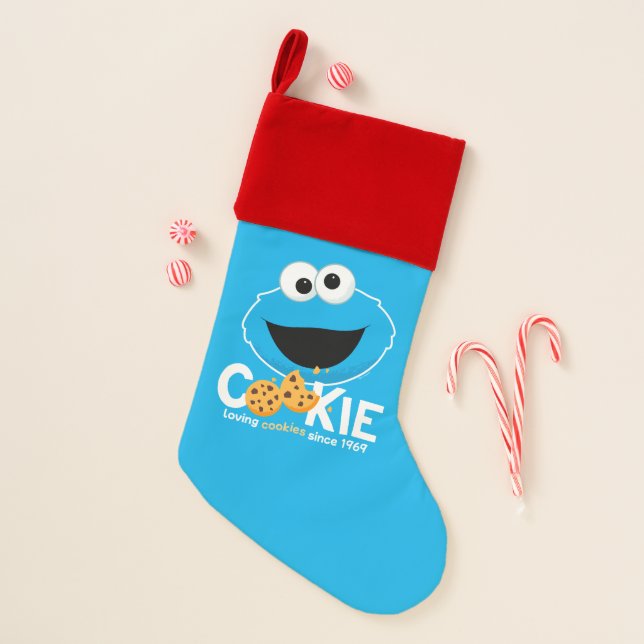 Sesame Street | Cookie Monster Loving Cookies Christmas Stocking (Front)