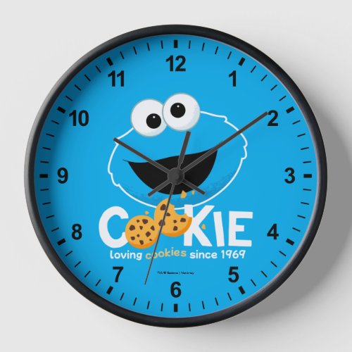 Sesame Street  Cookie Monster Loving Cookies Clock