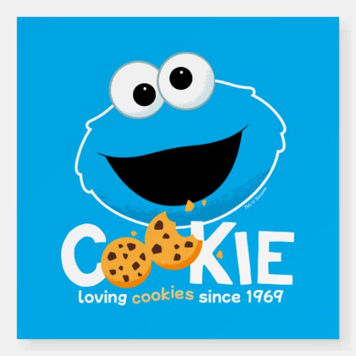 Sesame Street  Cookie Monster Loving Cookies Foam Board
