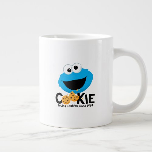 Sesame Street  Cookie Monster Loving Cookies Giant Coffee Mug