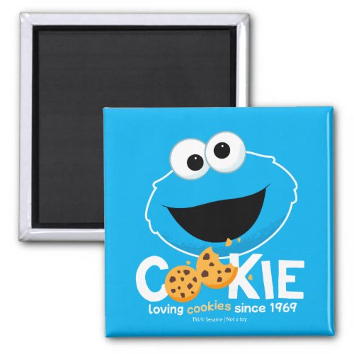 Sesame Street  Cookie Monster Loving Cookies Magnet
