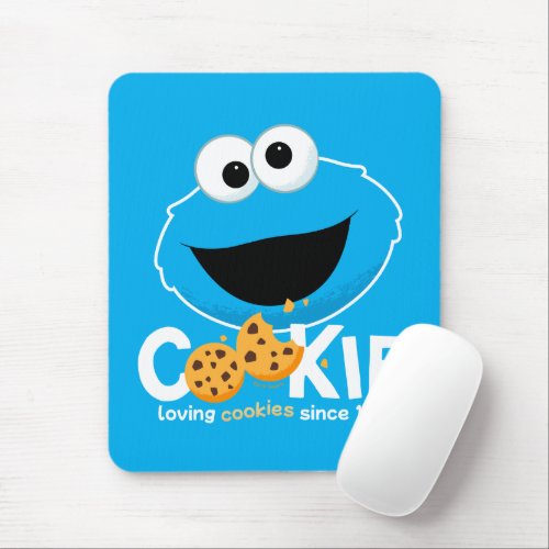 Sesame Street  Cookie Monster Loving Cookies Mouse Pad