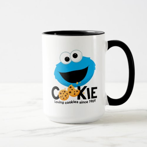 Sesame Street  Cookie Monster Loving Cookies Mug