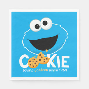 Sesame Street Cookie Monster Loving Cookies Napkins