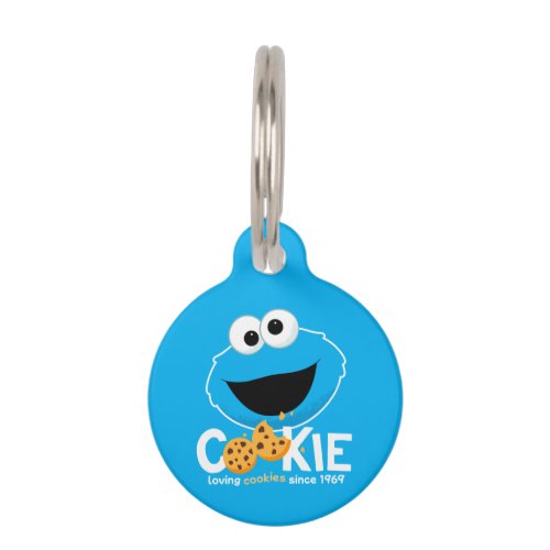 Sesame Street  Cookie Monster Loving Cookies Pet ID Tag