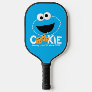 Sesame Street Cookie Monster Loving Cookies Pickleball Paddle