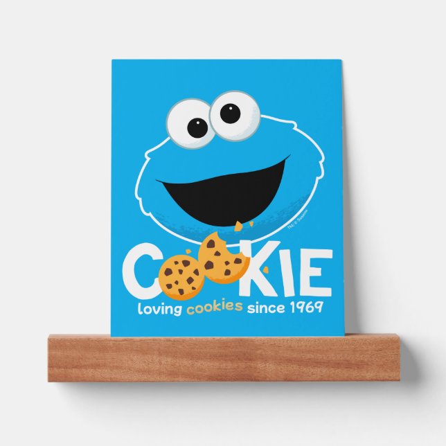 Sesame Street | Cookie Monster Loving Cookies Picture Ledge (Front)