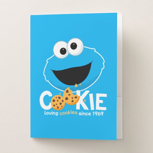 Sesame Street  Cookie Monster Loving Cookies Pocket Folder