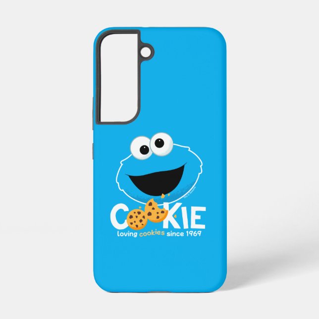 Sesame Street | Cookie Monster Loving Cookies Samsung Galaxy Case (Back)
